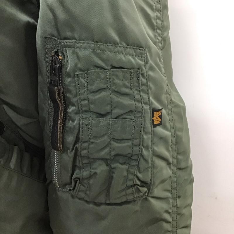 アルファインダストリー Alpha Industries ジャケット、上着 ジャンパー、ブルゾン ジップアップジャケット パーカージャケット アウター ミリタリージャケット M 無地 カーキ / カーキ /  メンズ USED 古着 中古 10125295
