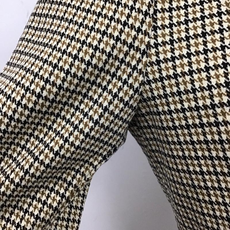 ザラ ZARA ジャケット、上着 ジャケット、ブレザー 2753 225 086 ノーカラー XS 千鳥格子 ベージュ / ベージュ / X 黒 / ブラック / レディース USED 古着 中古 10122107
