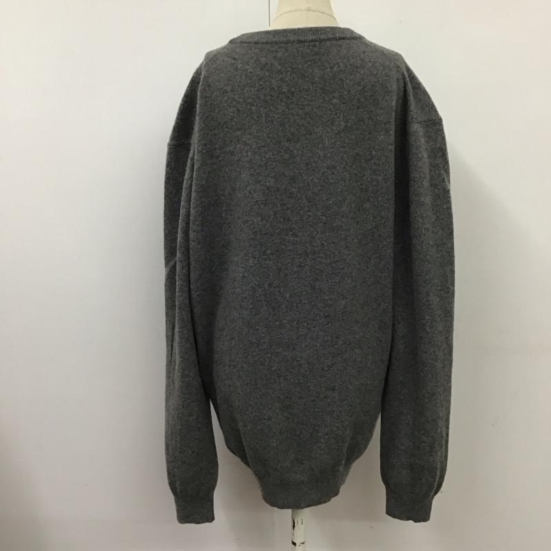 ザラ ZARA ニット、セーター 長袖 長袖ニットカットソー セーター クルーネック XL 無地 灰 / グレー / レディース USED 古着 中古 10118513