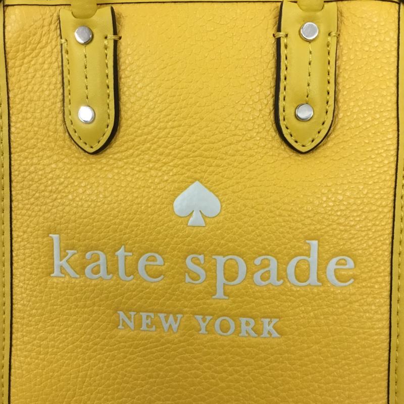 ケイトスペード Kate Spade ショルダーバッグ ショルダーバッグ K7295 エラ ミニトート ハンドバッグ 2WAY ロゴ、文字 黄 / イエロー / レディース USED 古着 中古 10124632