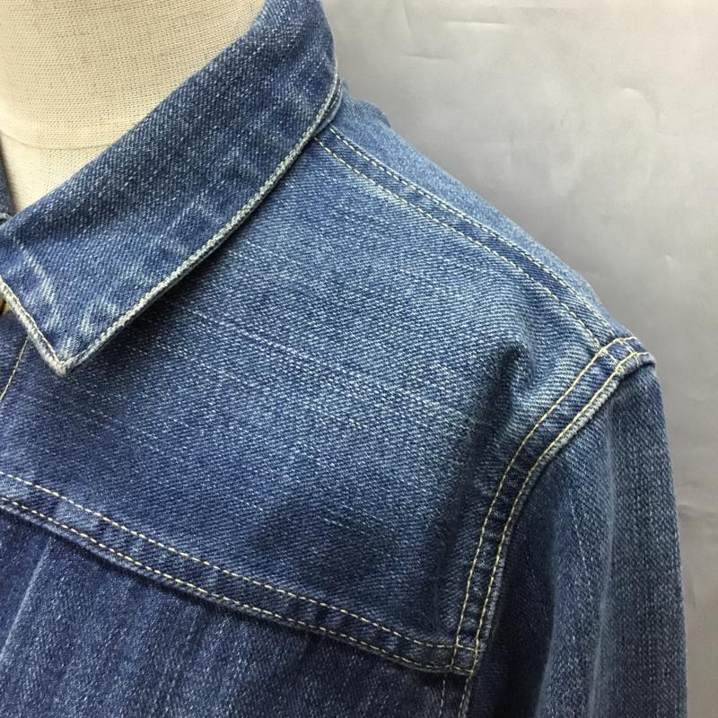 ラングラー Wrangler ジャケット、上着 ジャケット、ブレザー WS9107 Ron Herman デニムジャケット Gジャン XS 無地 青 / ブルー / レディース USED 古着 中古 10107477