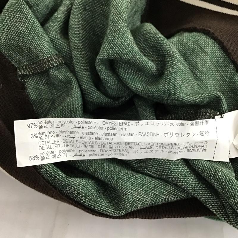 ザラ ZARA ニット、セーター 長袖 5039 172 500 襟付き ニットカットソー S 総柄 茶 / ブラウン / X 緑 / グリーン / X 白 / ホワイト / レディース USED 古着 中古 10121563