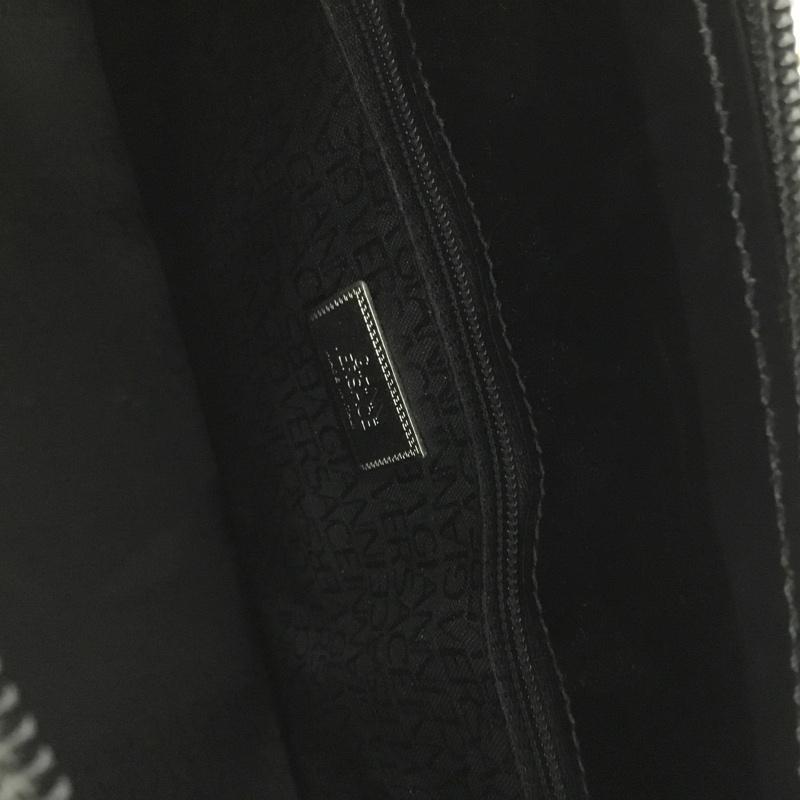ヴェルサーチ VERSACE トートバッグ トートバッグ ワンポイント 黒 / ブラック / レディース USED 古着 中古 10123653