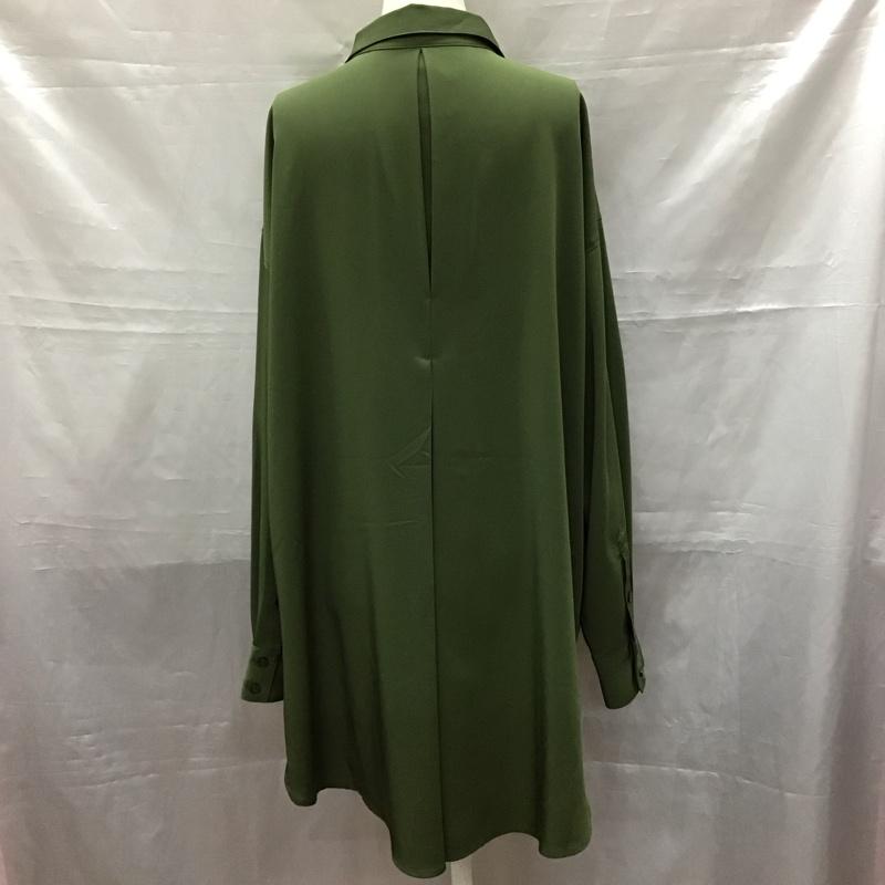 スライ SLY シャツ、ブラウス 長袖 030CAY30-5260 BACK TUCK SKIPPER SH FREE 無地 カーキ / カーキ / レディース USED 古着 中古 10115876