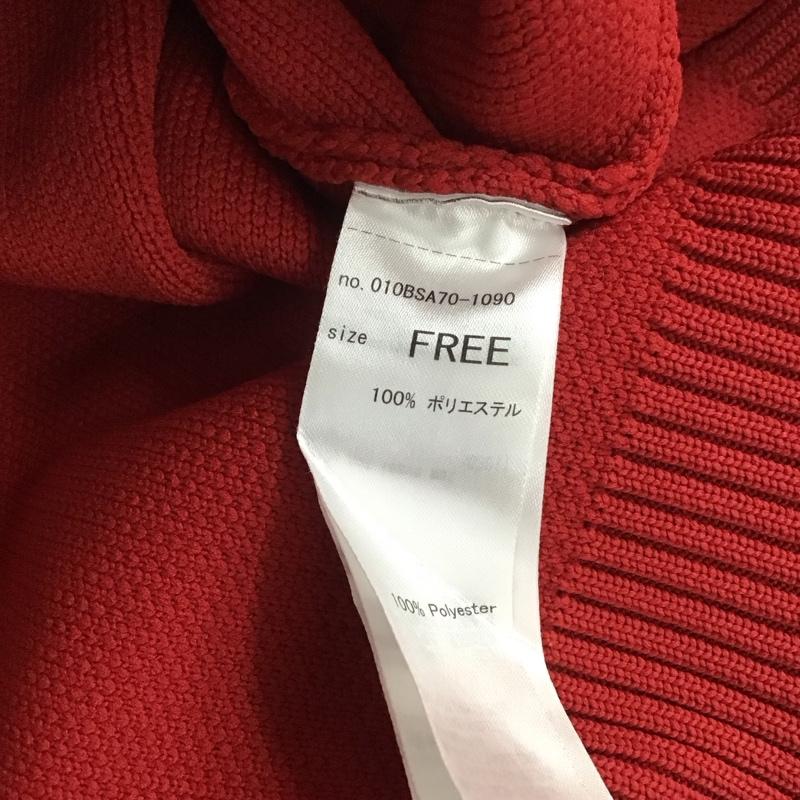 マウジー MOUSSY トレーナー 長袖 010BSA70-1090 LUSTER CN KNIT TOPS FREE 無地 赤 / レッド / レディース USED 古着 中古 10108221