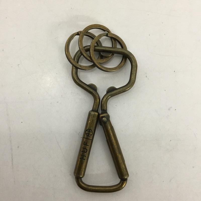 ハフ HUF キーホルダー キーホルダー BOTTLE OPENER CARABINER 栓抜き型 カラビナ ロゴ、文字 金 / ゴールド / メンズ USED 古着 中古 10131204