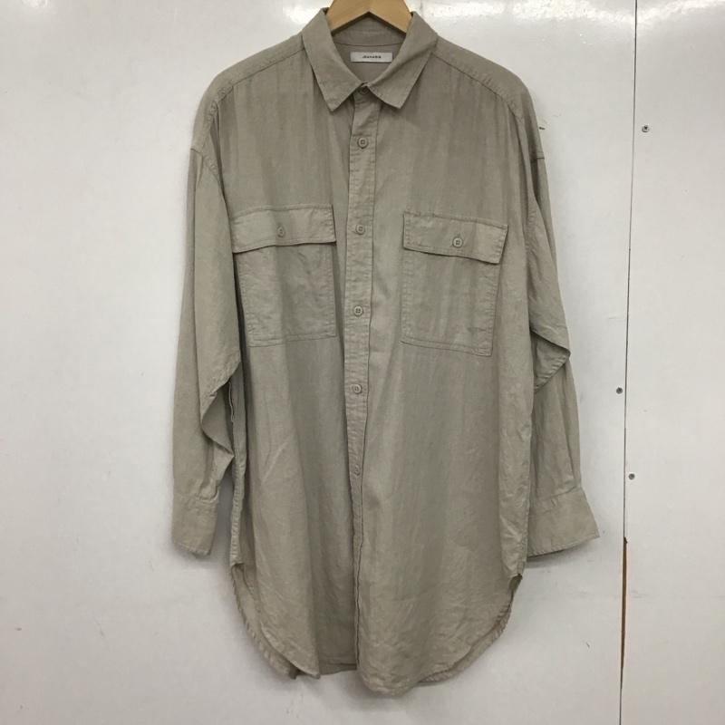 ジーナシス JEANASIS シャツ、ブラウス 長袖 JS063239TS FREE 無地 ベージュ / ベージュ / レディース USED 古着 中古 10139526