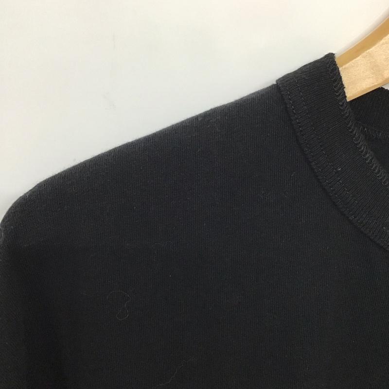 ヘルスニット Healthknit カットソー 半袖 半袖カットソー 無地Tシャツ ヘンリーネックカットソー M 無地 黒 / ブラック / メンズ USED 古着 中古 10138111
