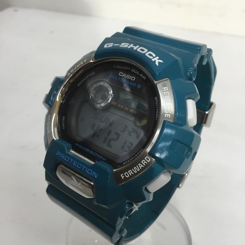 ジーショック G-SHOCK 腕時計 デジタル Love The Sea And The Earth 2012 イルカ クジラ モデル GWX-8900K ロゴ、文字 青 / ブルー / メンズ USED 古着 中古 10108208