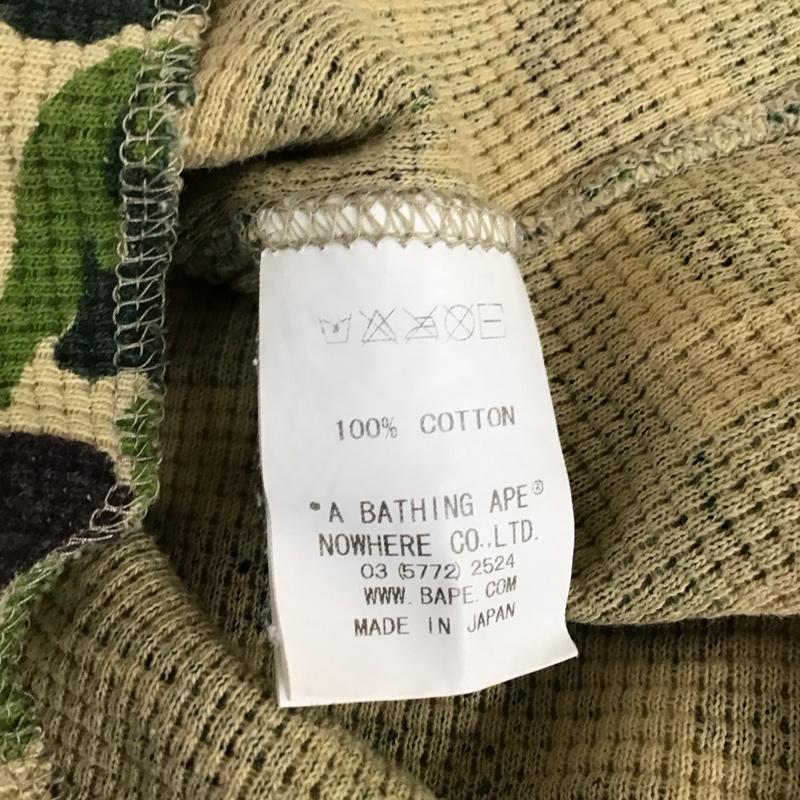 アベイシングエイプ A BATHING APE カットソー 長袖 長袖カットソー クルーネックカットソー ロングスリーブカットソー プリントTシャツ XXS プリント マルチカラー / マルチカラー / レディース USED 古着 中古 10117496