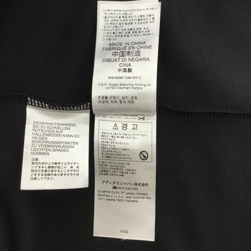 アディダス adidas シャツ、ブラウス 半袖 II5782 L ロゴ、文字 X 刺繍 黒 / ブラック / メンズ USED 古着 中古 10112602