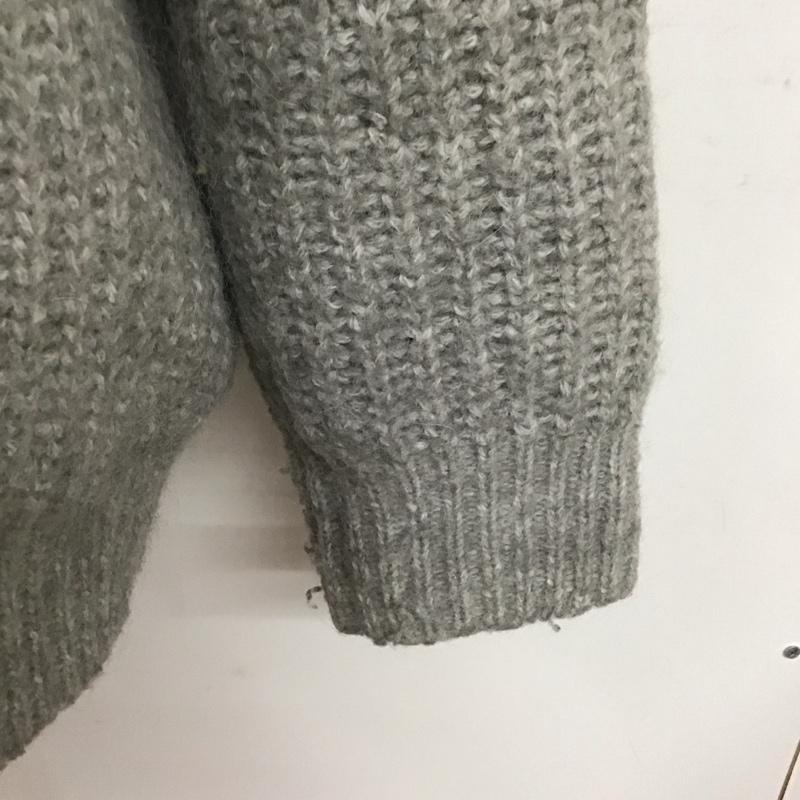 ザラ ZARA ニット、セーター 長袖 長袖ニットカットソー クルーネック セーター L 無地 灰 / グレー / レディース USED 古着 中古 10125988