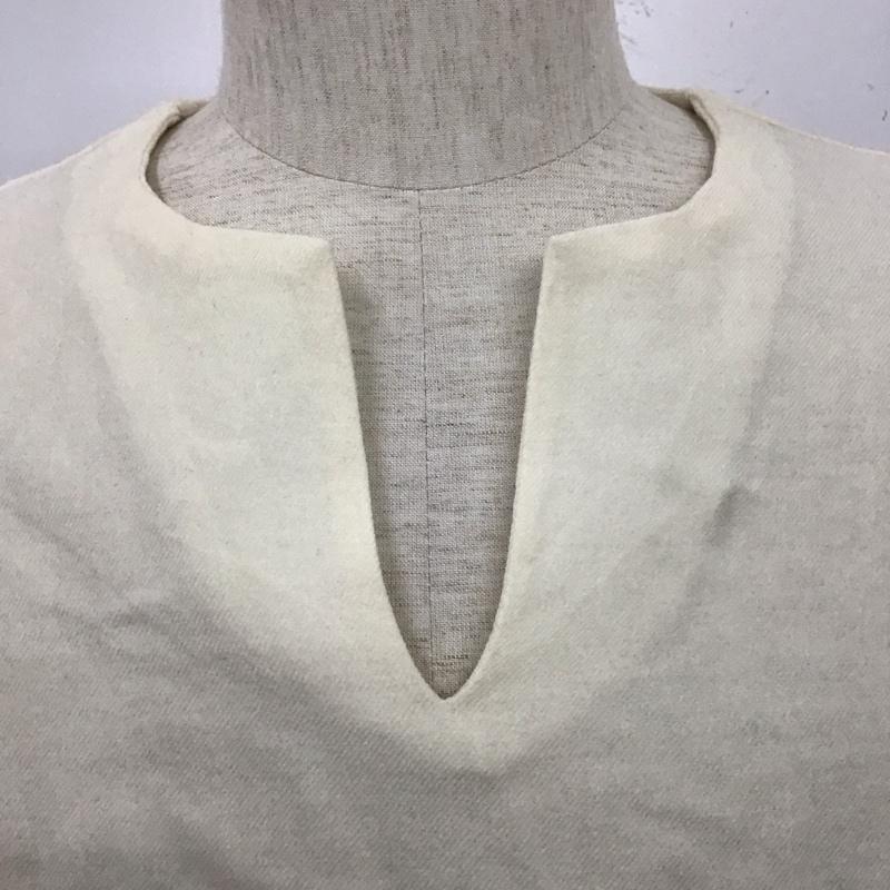 キート kiit カットソー 長袖 長袖カットソー Vネックシャツカットソー カジュアルシャツカットソー 3 無地 ベージュ / ベージュ / メンズ USED 古着 中古 10107766