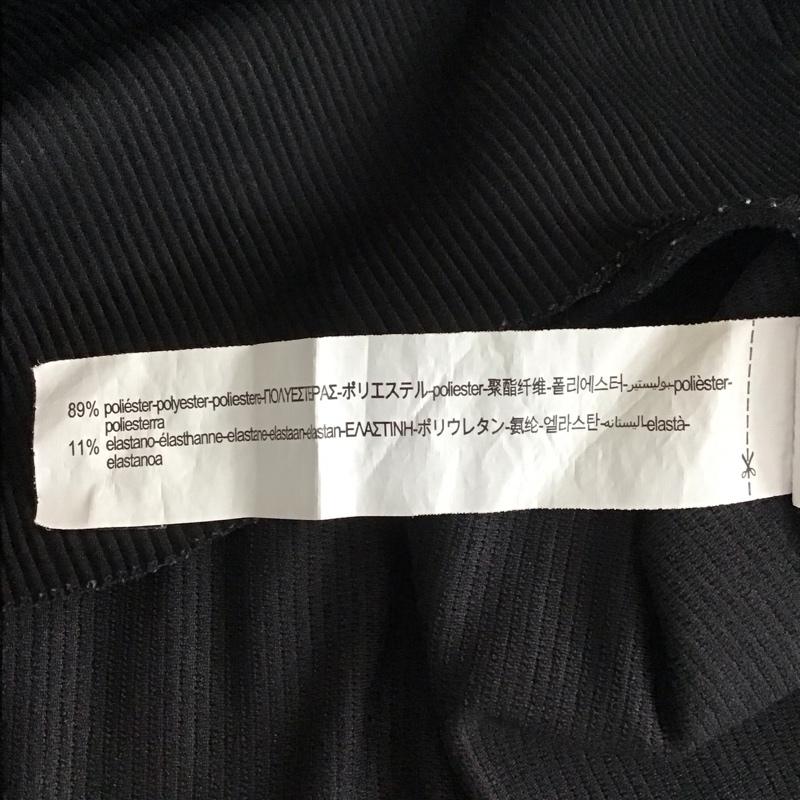 ザラ ZARA ポロシャツ 半袖 0761 414 800 リブ M 無地 黒 / ブラック / メンズ USED 古着 中古 10116784