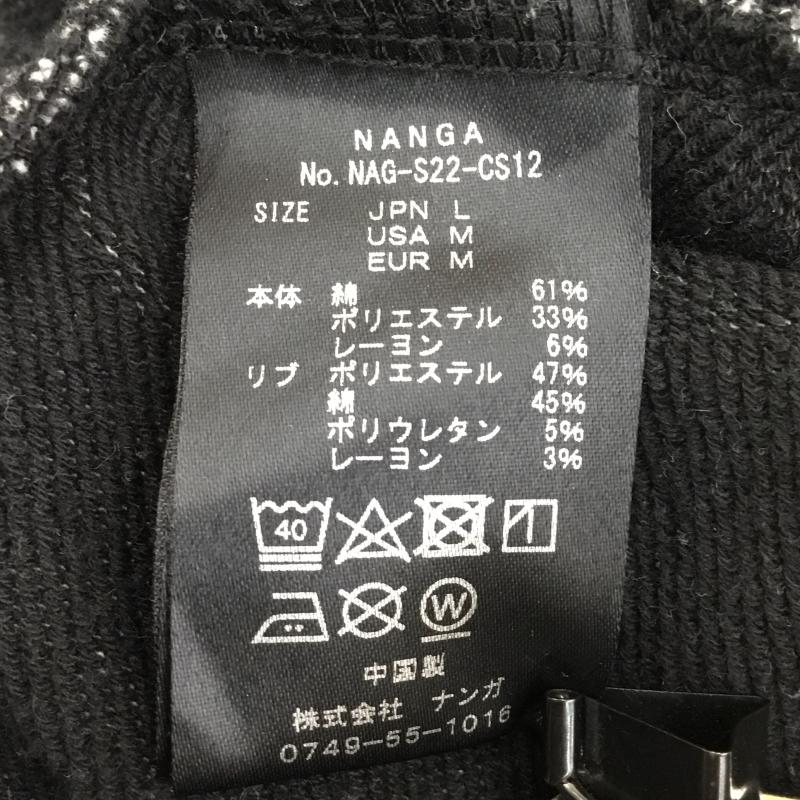 ナンガ NANGA パーカー 長袖 NAG-G22-CS12 L ロゴ、文字 灰 / グレー / メンズ USED 古着 中古 10136420