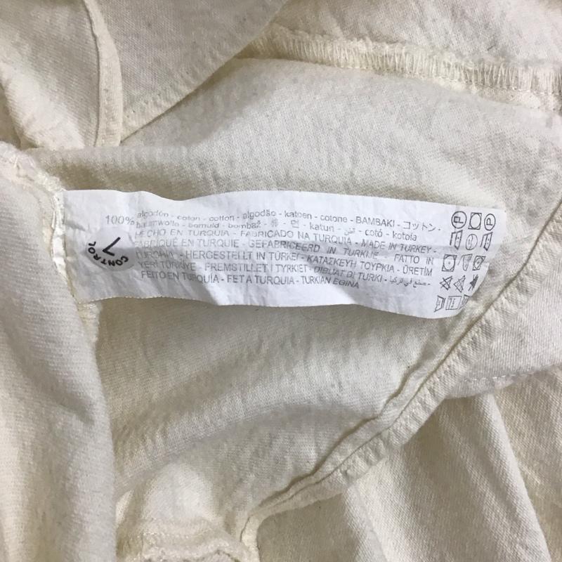 ザラ ZARA シャツ、ブラウス 長袖 0327 001 251 フリル クロップド丈 M 無地 アイボリー / アイボリー / レディース USED 古着 中古 10126068