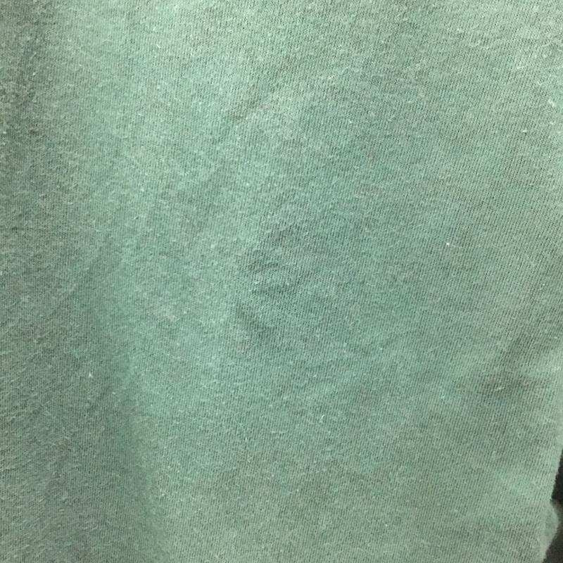 ウ゛ァンヒューゼン VANHEUSEN トレーナー 長袖 ハーフファスナー 裏起毛 L 無地 緑 / グリーン /  メンズ USED 古着 中古 10121009
