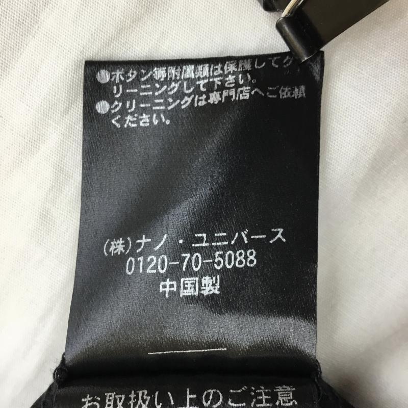 ナノユニバース ブロードゥリー&コー nano universe Braderie & Co ジャケット、上着 ジャケット、ブレザー nano universe ダメリーノ ハイゲージ ツイル ジャージ ジャケット M 無地 黒 / ブラック / メンズ USED 古着 中古 10135897