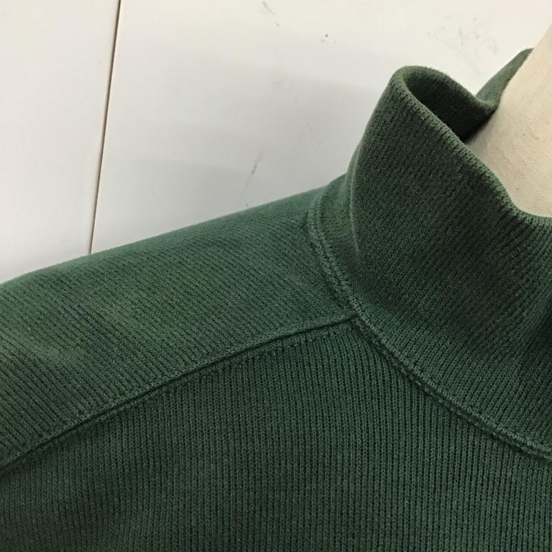 ポロバイラルフローレン Polo by RALPH LAUREN トレーナー 長袖 長袖トレーナー スウェット ジップネック リブスウェットカットソー XL ロゴ、文字 緑 / グリーン /  メンズ USED 古着 中古 10119142