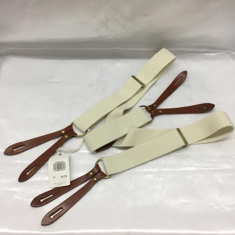 リーバイス Levi s ファッション小物 サスペンダー ロゴ、文字 茶 / ブラウン / X アイボリー / アイボリー / メンズ USED 古着 中古 10107634