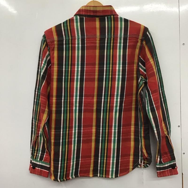 ヒューストン HOUSTON シャツ、ブラウス 長袖 長袖シャツ チェックシャツ カラーシャツ M チェック マルチカラー / マルチカラー / メンズ USED 古着 中古 10139281
