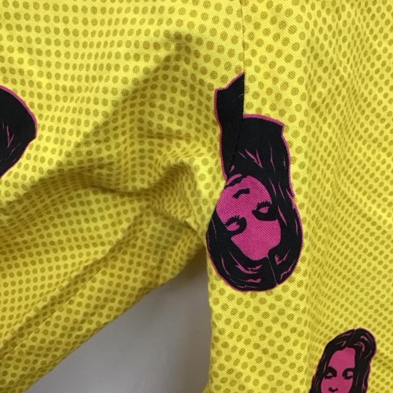 エックスガール X-girl シャツ、ブラウス 長袖 長袖シャツ 総柄シャツ カラーシャツ ポケットシャツ 2 プリント 黄 / イエロー / レディース USED 古着 中古 10135247