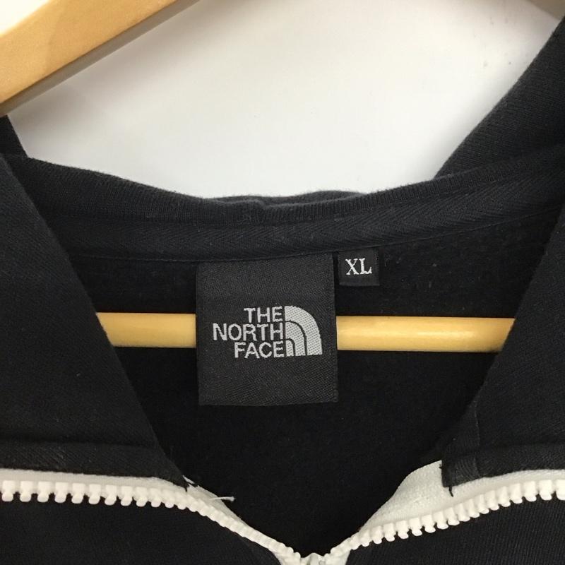 ザノースフェイス THE NORTH FACE パーカー 長袖 nt12442 リアビューフルジップフーディ ジップアップパーカー XL ロゴ、文字 黒 / ブラック / メンズ USED 古着 中古 10133262
