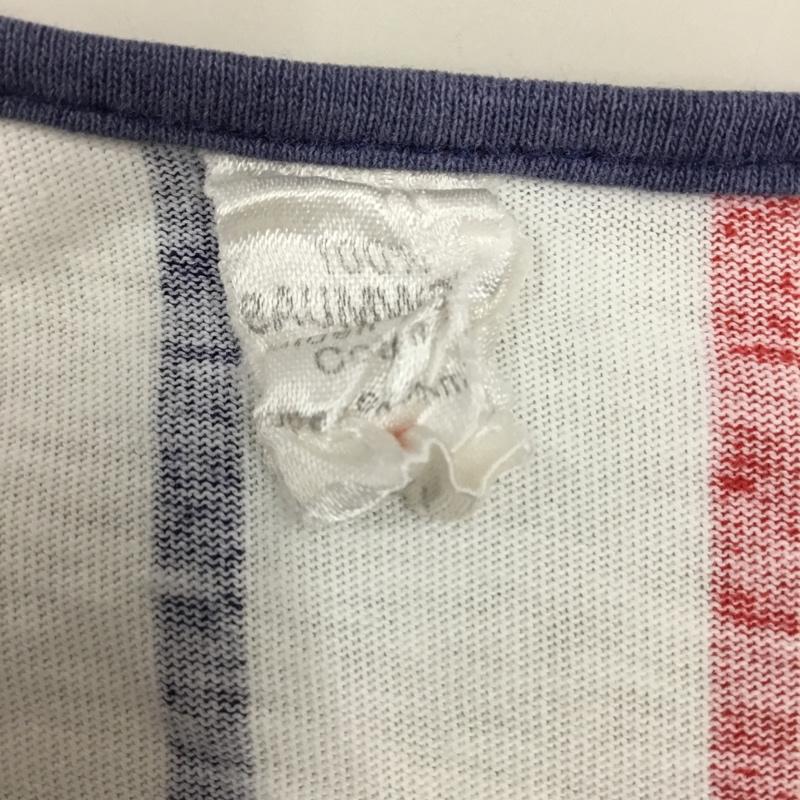 古着 USED カットソー 半袖 半袖カットソー プリントTシャツ クルーネックカットソー 46 ストライプ マルチカラー / マルチカラー / レディース USED 古着 中古 10118481