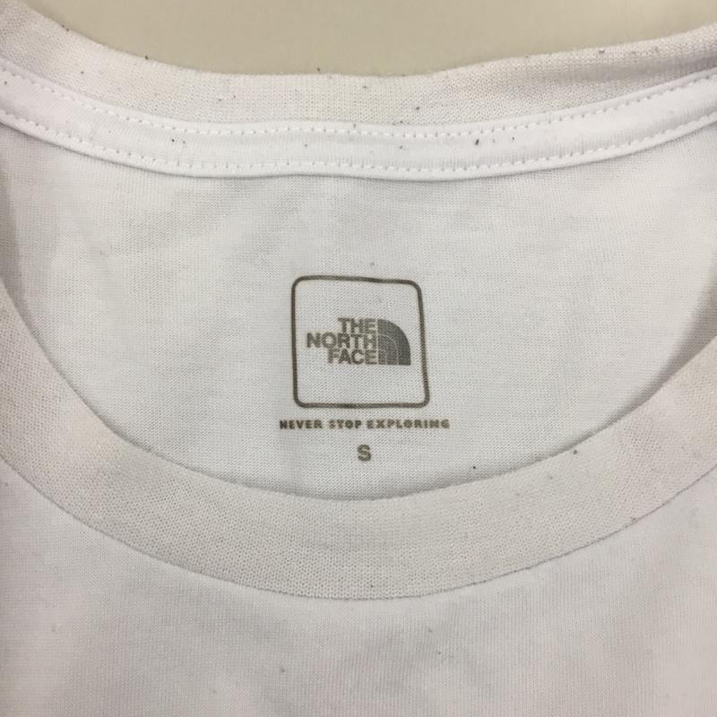 ザノースフェイス THE NORTH FACE Tシャツ 半袖 nt31620 ショートスリーブカラードームT 半袖カットソー プリントTシャツ クルーネックカットソー S ロゴ、文字 白 / ホワイト / メンズ USED 古着 中古 10114098