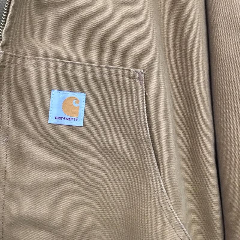 カーハート Carhartt ジャケット、上着 ジャケット、ブレザー ジップアップジャケット アウター ジップアップパーカージャケット L ロゴ、文字 茶 / ブラウン / メンズ USED 古着 中古 10136856