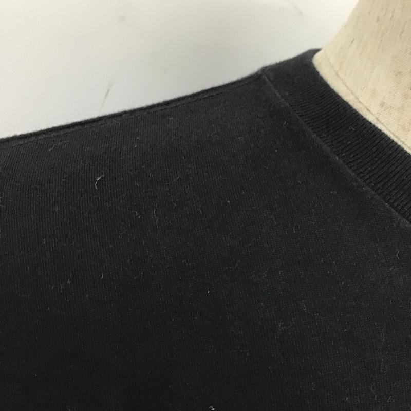 ニューエラ NEW ERA Tシャツ 半袖 半袖カットソー プリントTシャツ クルーネックカットソー XLARGE S ロゴ、文字 黒 / ブラック /  メンズ USED 古着 中古 10111118