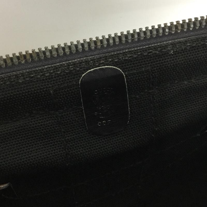 グッチ GUCCI ハンドバッグ ハンドバッグ 80年代 ririジップ GG 総柄 黒 / ブラック / レディース USED 古着 中古 10137348