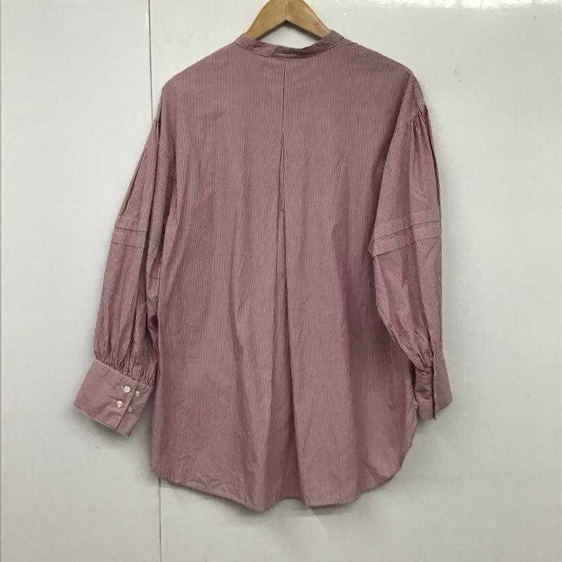 スローブイエナ SLOBE IENA シャツ、ブラウス 長袖 FREE ストライプ 白 / ホワイト / X 赤 / レッド / レディース USED 古着 中古 10131685