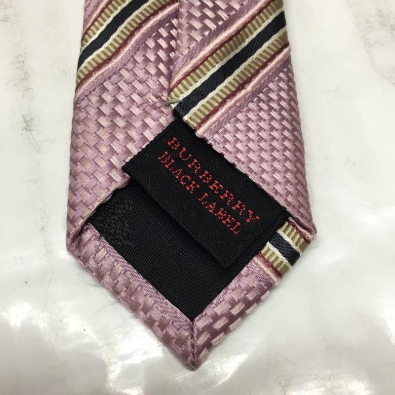 バーバリーブラックレーベル BURBERRY BLACK LABEL ネクタイ ネクタイ 絹 シルク 総柄 桃 / ピンク / メンズ USED 古着 中古 10110626