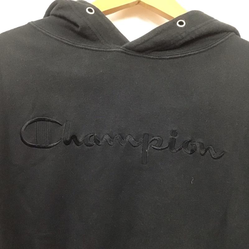 チャンピオン Campion パーカー 長袖 ロデオクラウン FREE ロゴ、文字 黒 / ブラック / レディース USED 古着 中古 10108503