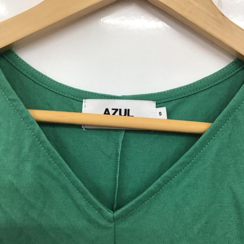 アズールバイマウジー AZUL BY MOUSSY ワンピース ロングスカート 250fsb83-355d アークティックフィールワイドリラックスワンピース S 無地 緑 / グリーン / レディース USED 古着 中古 10134129