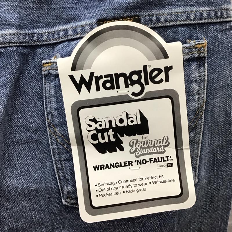 ラングラー Wrangler パンツ デニム、ジーンズ デニムパンツ ストレートパンツ ワイドパンツ カジュアルパンツ XL 無地 インディゴ / インディゴ /  メンズ USED 古着 中古 10122706