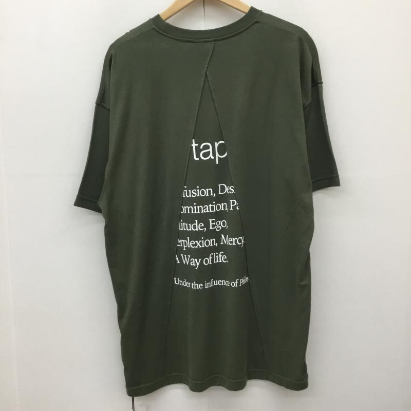ダブルタップス WTAPS Tシャツ 半袖 231ATDT-CSM29 23SS XL ロゴ、文字 緑 / グリーン / メンズ USED 古着 中古 10134378