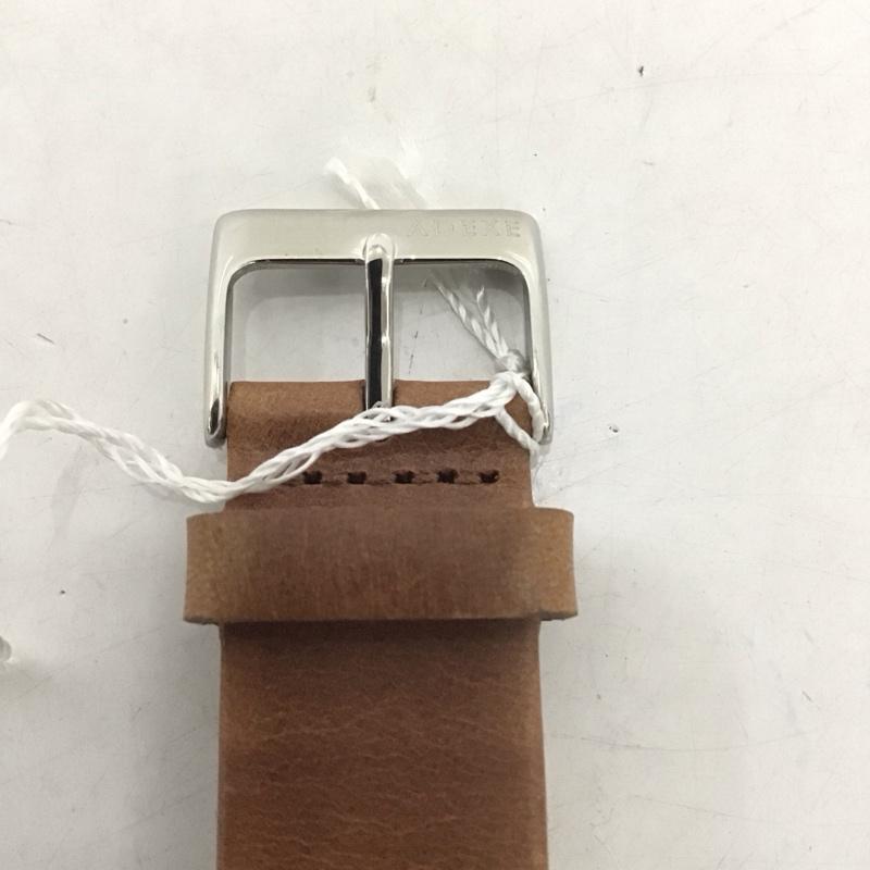 アデクス ADEXE 腕時計 アナログ(クォーツ式) 1868B-03 レザー ロゴ、文字 茶 / ブラウン / メンズ USED 古着 中古 10134439