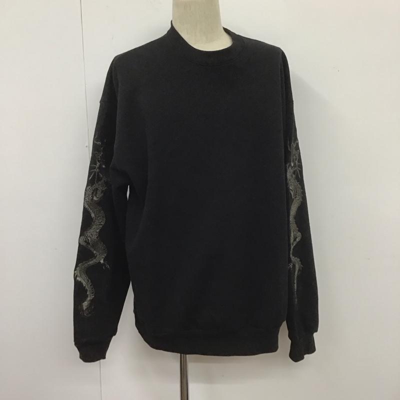 ストレンジトリップ STRANGE TRIP トレーナー 長袖 ST2202-CS3 DRAGON EMBROIDERLY CREW SWEAT XL 刺繍 黒 / ブラック / メンズ USED 古着 中古 10106846