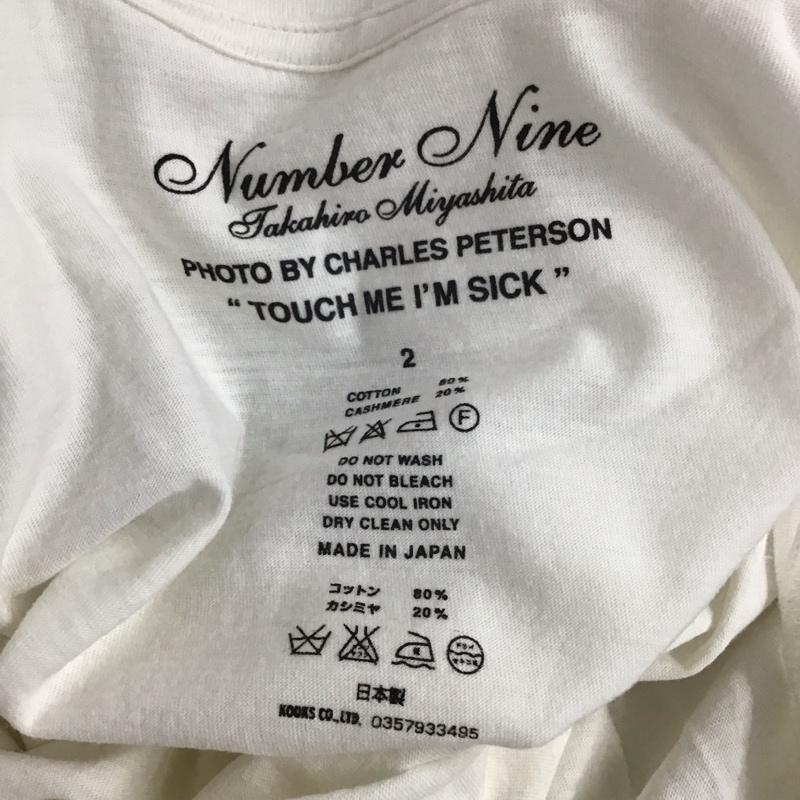 ナンバーナイン NUMBER (N)INE Tシャツ 半袖 charlespeterson カートコバーン フォトTシャツ プリントTシャツ 2 プリント 白 / ホワイト / メンズ USED 古着 中古 10137116