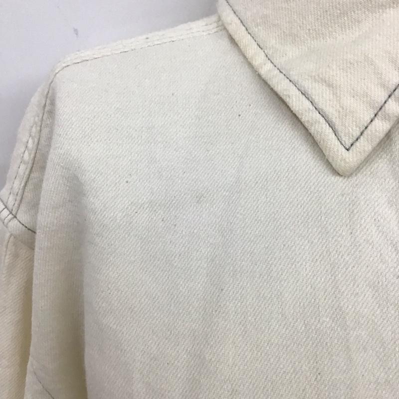 リーバイスレッド Levi s RED シャツ、ブラウス 長袖 長袖シャツ カラーシャツ 長袖カットソー 無地シャツ XS 無地 白 / ホワイト / レディース USED 古着 中古 10119448