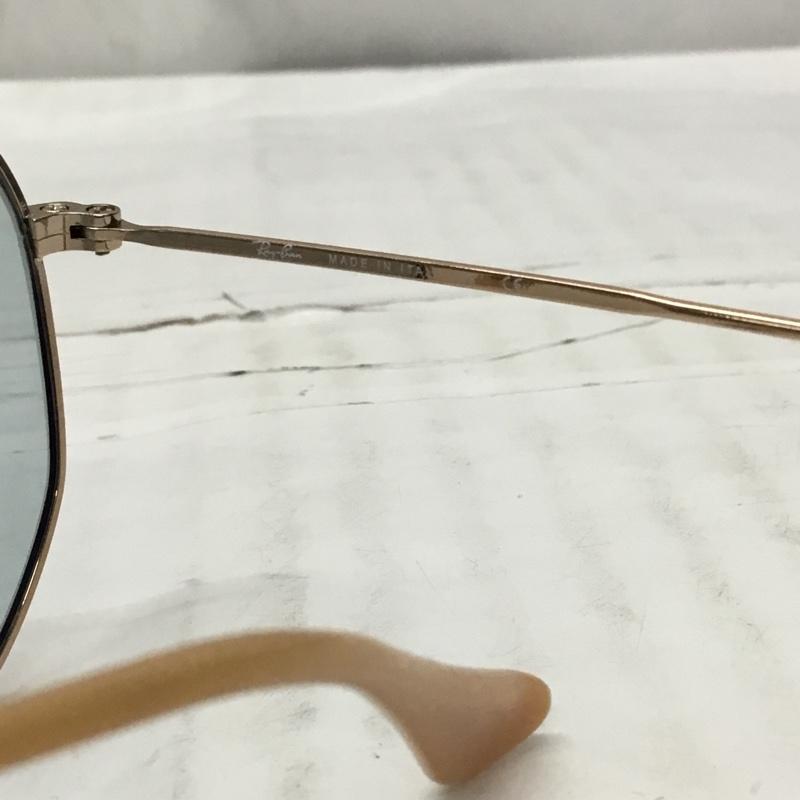 レイバン Ray-Ban めがね・サングラス サングラス RB3548-N 9131 0Y HEXAGONAL EVOLVE FLAT LENSES ロゴ、文字 金 / ゴールド / メンズ USED 古着 中古 10111052
