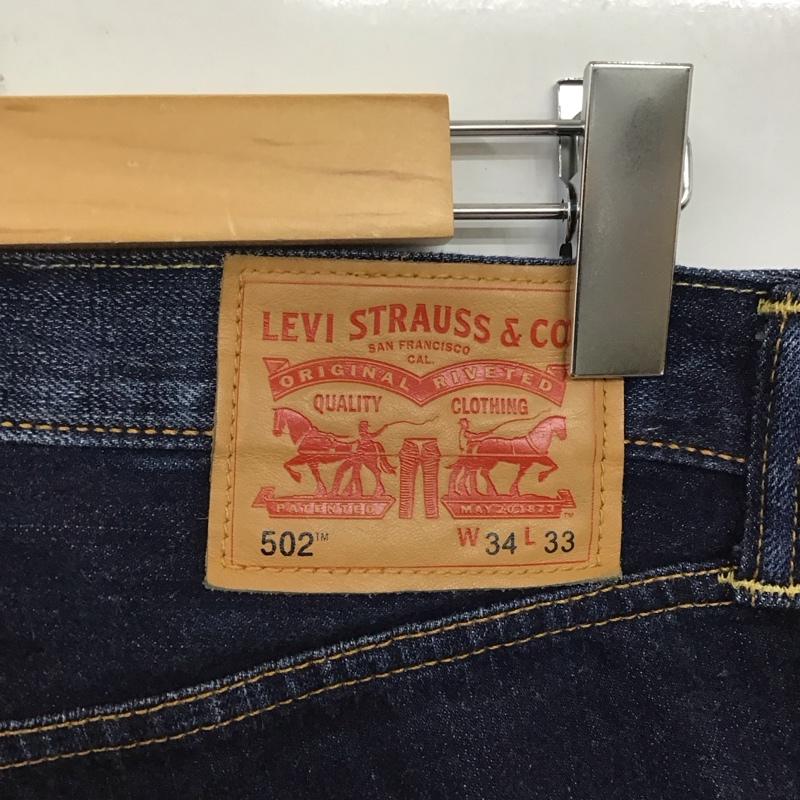 リーバイストラウスアンドコー Levi Strauss & co. パンツ デニム、ジーンズ デニムパンツ ストレートパンツ ワイドパンツ カジュアルパンツ 34 無地 インディゴ / インディゴ /  メンズ USED 古着 中古 10123557
