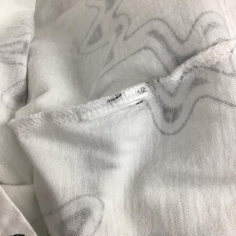 アディダス adidas Tシャツ 半袖 半袖カットソー プリントTシャツ クルーネックカットソー M プリント 白 / ホワイト / メンズ USED 古着 中古 10133702