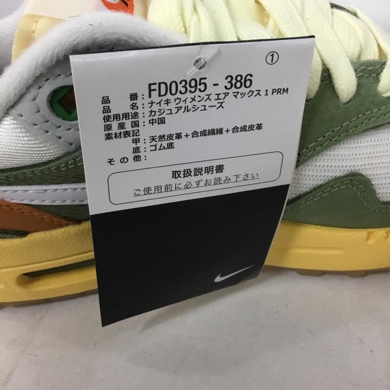ナイキ NIKE スニーカー スニーカー FD0395 386 WMNS AIR MAX 1 PREMIUM Think Tank 22.5cm 箱有 22.5cm ロゴ、文字 カーキ / カーキ / X 白 / ホワイト / レディース USED 古着 中古 10145590