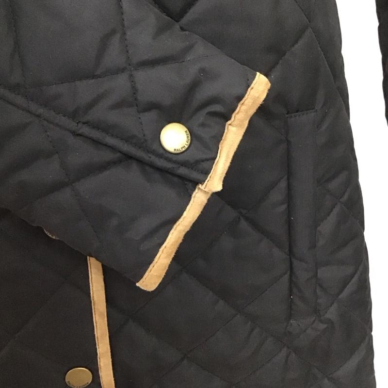 ラルフローレン RALPHLAUREN ジャケット、上着 ジャンパー、ブルゾン キルティングジャケット カラージャケット ボタン前開ジャケット ロングコート 無地 黒 / ブラック / レディース USED 古着 中古 10113801