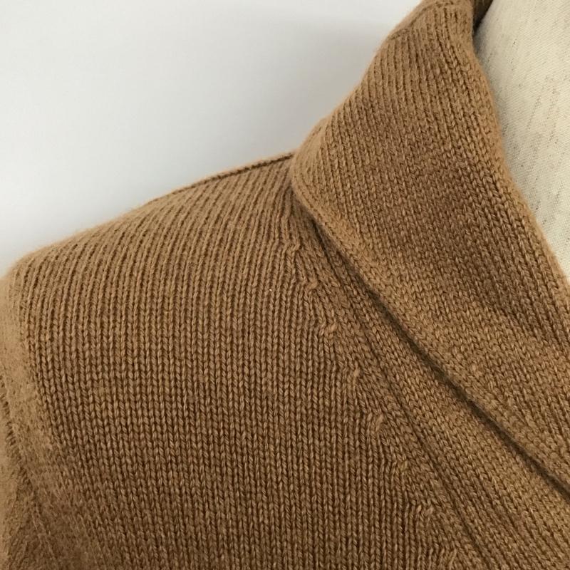 ブルックスブラザーズ BROOKS BROTHERS ニット、セーター 長袖 ウール ショールカラー S 無地 キャメル / キャメル / メンズ USED 古着 中古 10111241