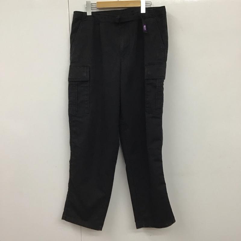 ザ ノースフェイス パープルレーベル THE NORTH FACE PURPLE LABEL パンツ ワークパンツ、ペインターパンツ nt5202n ストレッチツイルカーゴパンツ ワイドパンツ 32インチ 無地 黒 / ブラック / メンズ USED 古着 中古 10130668