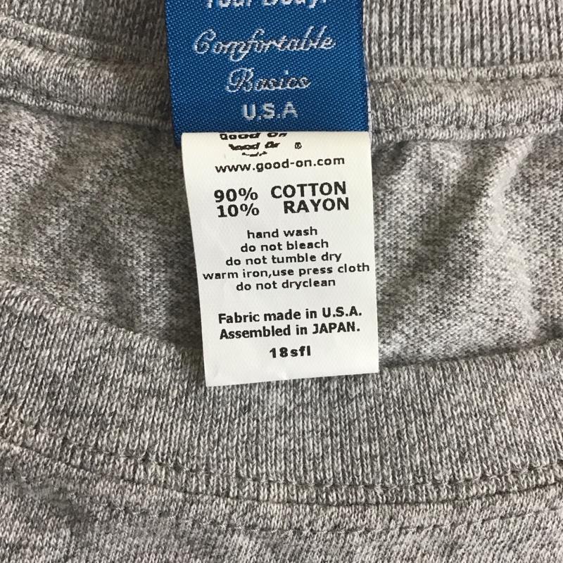 グッドオン Good On Tシャツ 半袖 タグ付 XL 無地 灰 / グレー / メンズ USED 古着 中古 10107901
